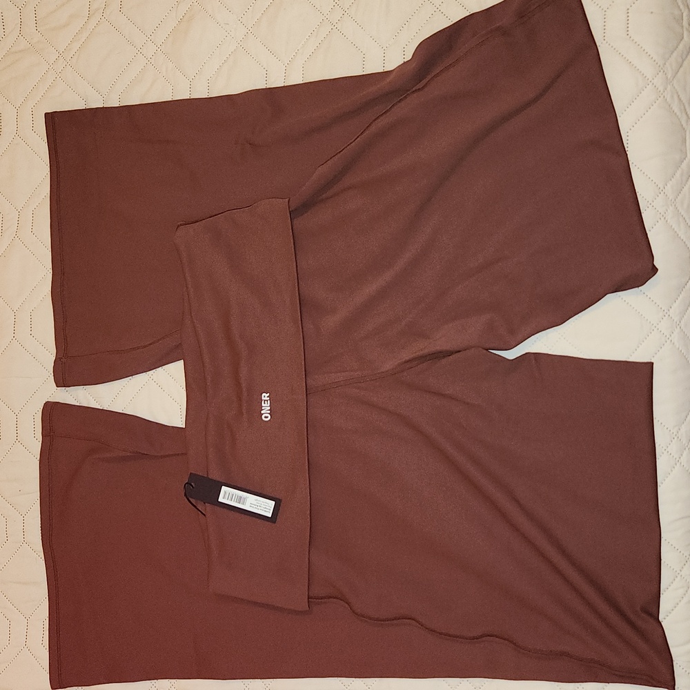 Brown ONER Foldover Softmotion Straight Leg Pants